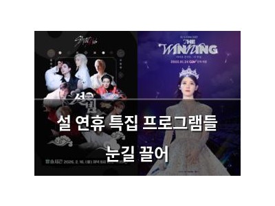 설 연휴 특집 프로그램들 눈길 끌어