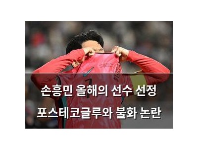 손흥민 올해의 선수 선정 포스테코글루와 불화 논란