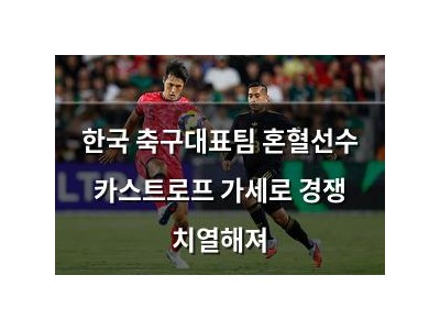 한국 축구대표팀 혼혈선수 카스트로프 가세로 경쟁 치열해져