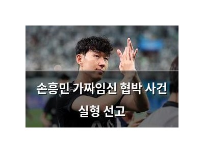 손흥민 가짜임신 협박 사건 실형 선고