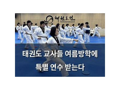 태권도 교사들 여름방학에 특별 연수 받는다